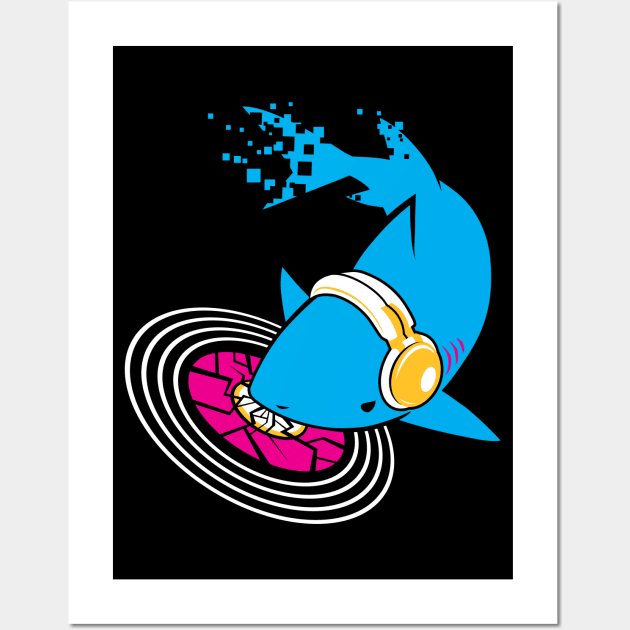 DJ Shark Wall Art by merumori